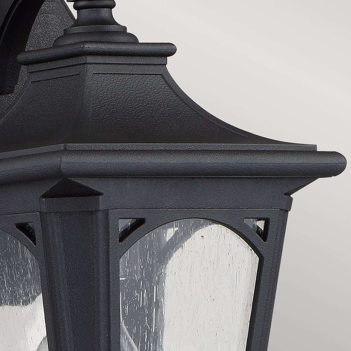 Bedford Small/Medium/Large Wall Lantern with Mystic Black Finish - Outdoor Lighting for Porch, Patio, and Garden Decor
