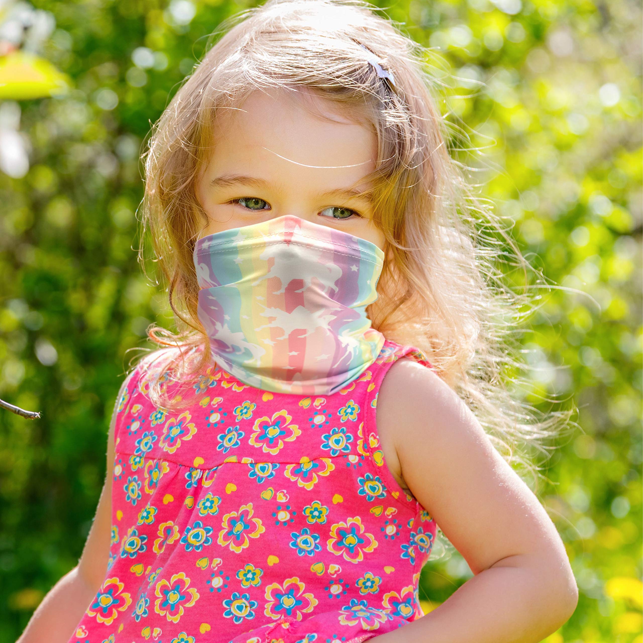 Multifunctional Tube Bandana Headband - Breathable Face Mask & Neck Gaiter for Kids & Children - Perfect for Outdoor Sports, Hiking, and School Activities