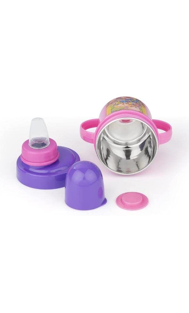 LD LUCIDO DECORE Stainless Steel Baby Sippy Cup with Spout - 320ml Leak-Proof Toddler Cup for Boys & Girls Ages 3-18 Months - Ideal for On-the-Go, Daycare & Travel