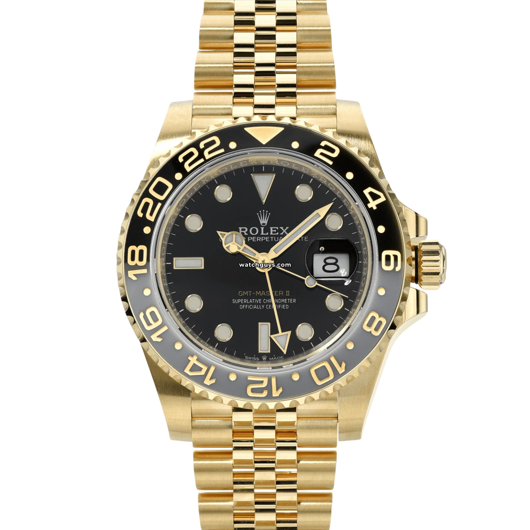 Rolex GMT Master II 126718GRNR 18K Yellow Gold Men's Luxury Watch - Perfect for Travel, Business & Special Occasions