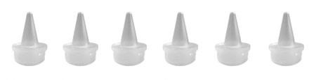 6 Pack 0.9mm Plastic Tips for Glitter Gels - Perfect for Nail Art, DIY Crafts & Beauty Applications
