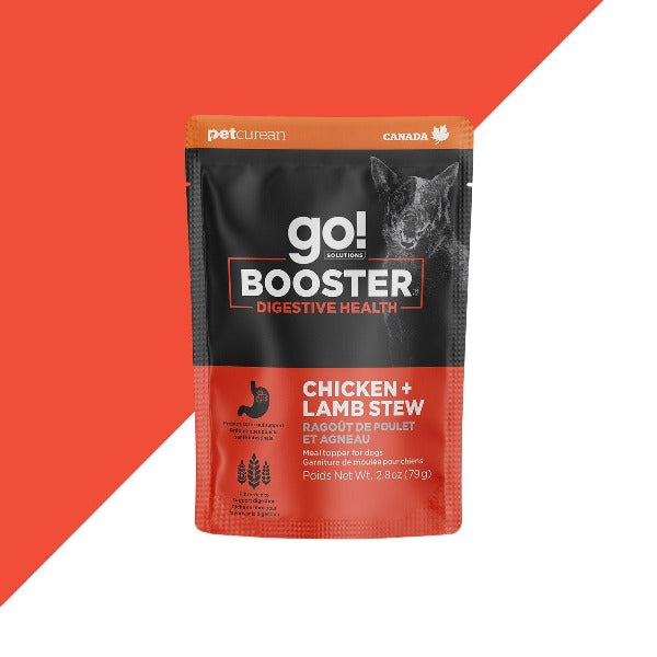 Go! Solutions Booster Digestive Health Chicken & Lamb Stew Dog Food Topper - Supports Healthy Digestion for Dogs - Perfect for Picky Eaters & Sensitive Stomachs