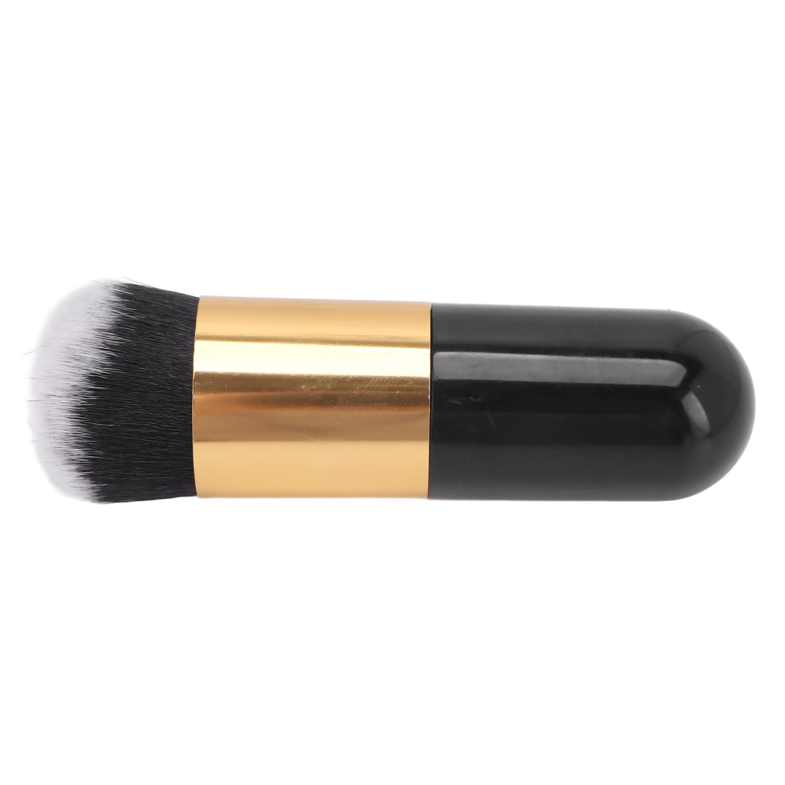 Professional Face Blush Brush - Black Gold Makeup Brush for Liquid Blending & Daily Use | Perfect for Girls' Cosmetics