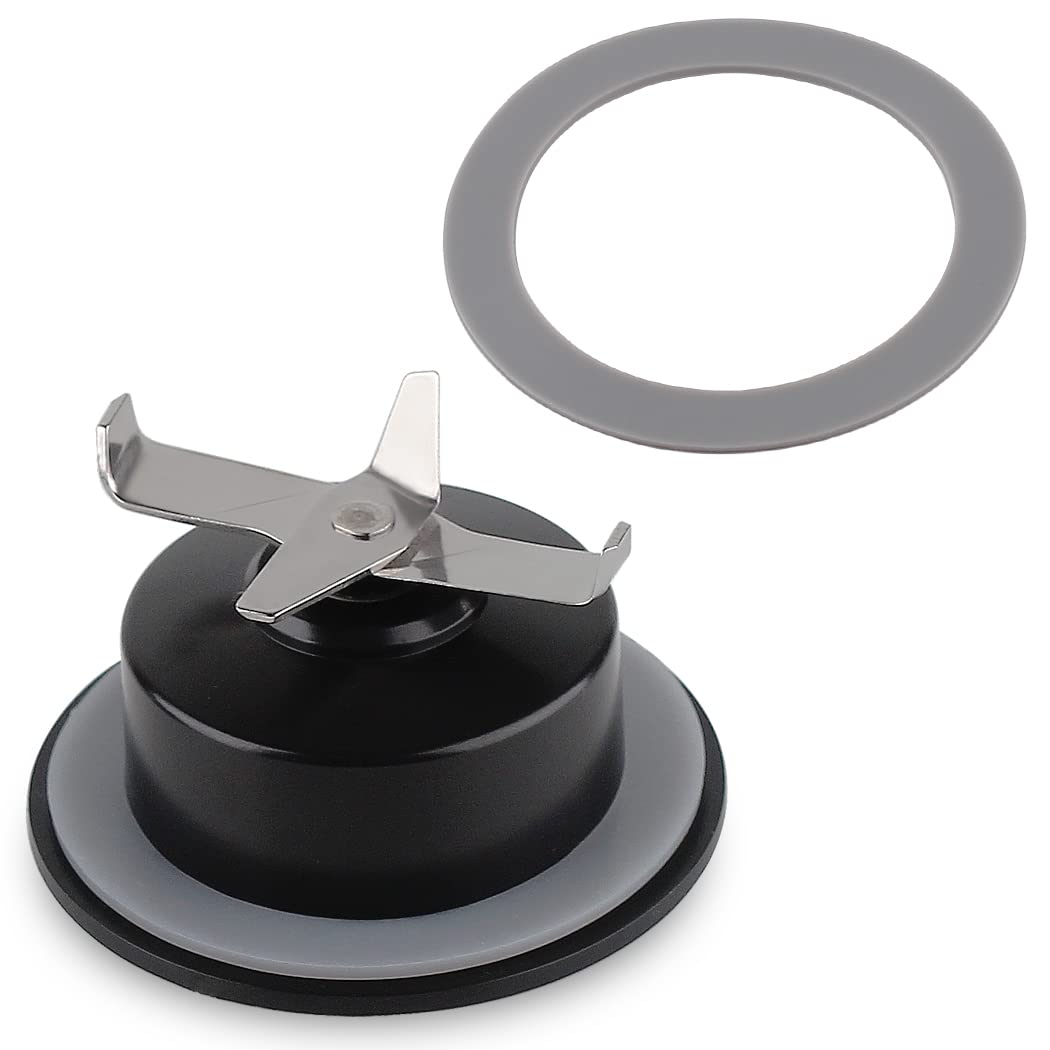 Black & Decker Blender Replacement Blade with 2 Gaskets - Compatible with BL1110BG, BL1120BG, BL1130SGM, BL1820SGM, BL1830SGM Models - Cross Blade for Smoothies, Shakes & Food Prep