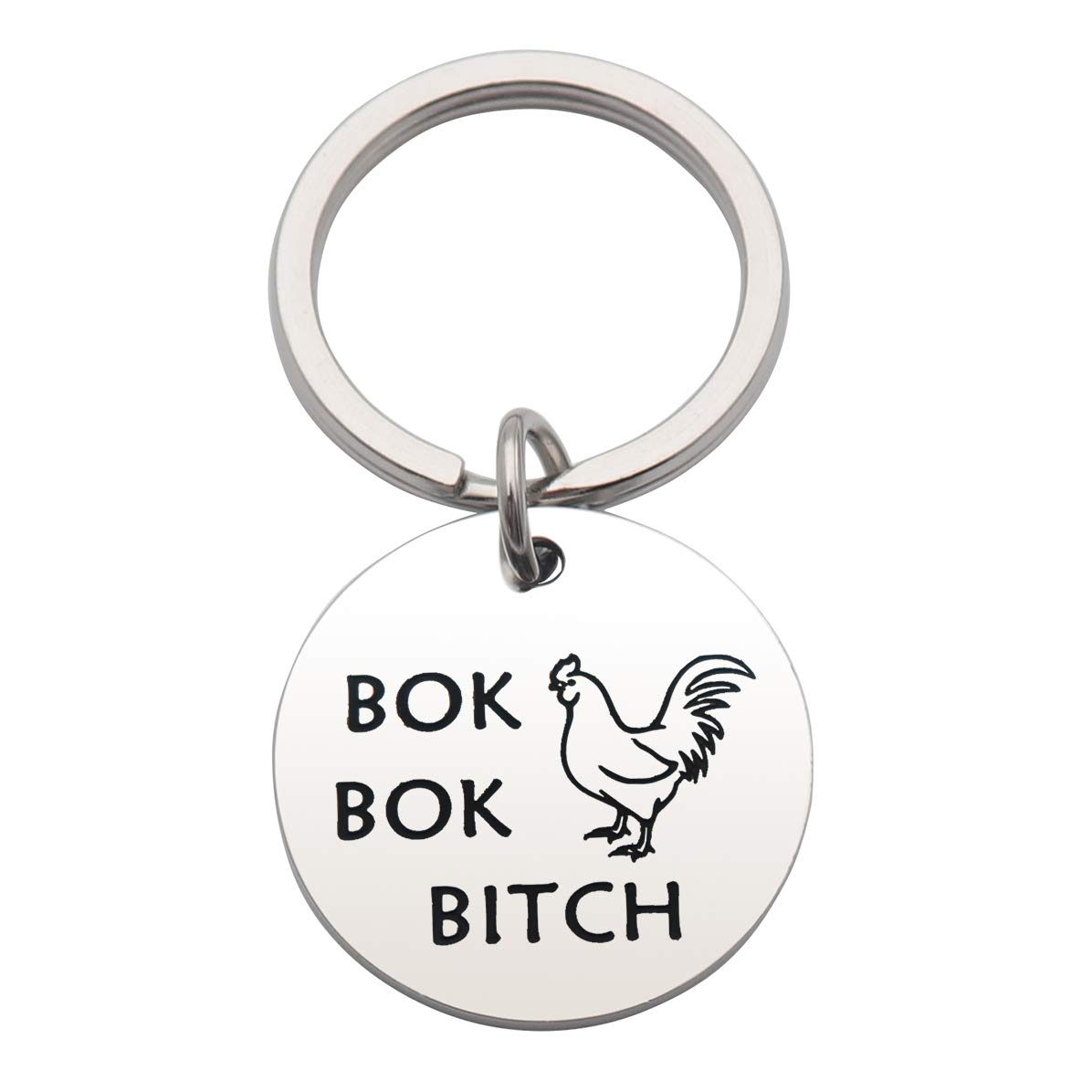 Funny Crazy Chicken Lady Keychain - Cute Chicken Lovers Gift for Farm & Backyard Poultry Enthusiasts - Perfect for Chicken Mom, Farmers & Animal Lovers (Great for Keyrings, Gifts & Farmhouse Decor)
