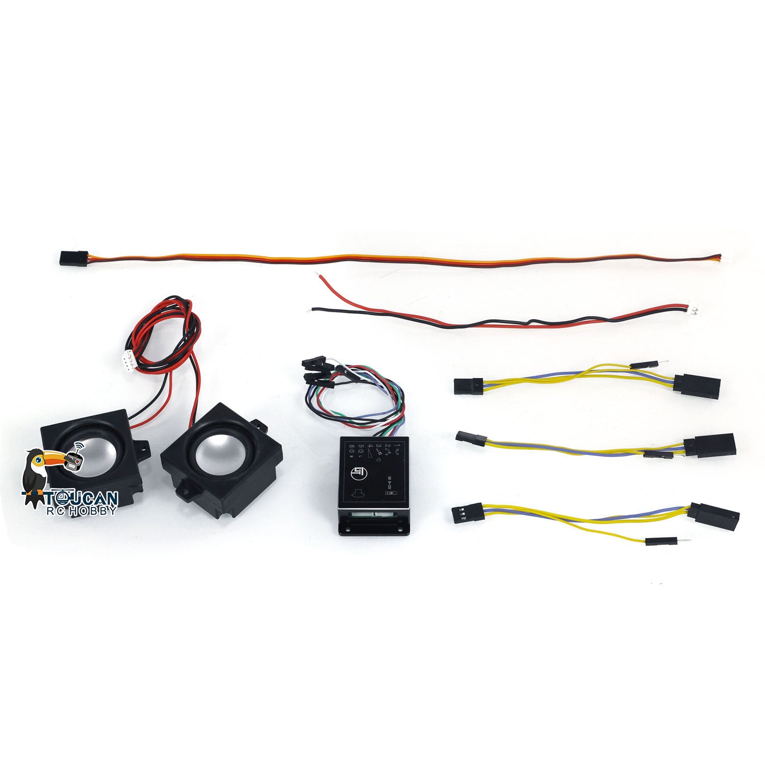 1/14 1/12 Scale RC Excavator Sound System Speakers - Compatible with Hydraulic Remote Controlled Digger Models | DIY Hobby Parts for Construction Simulation & RC Vehicle Enthusiasts | Perfect for Realistic Sound Effects in RC Construction Play & Display Scenes