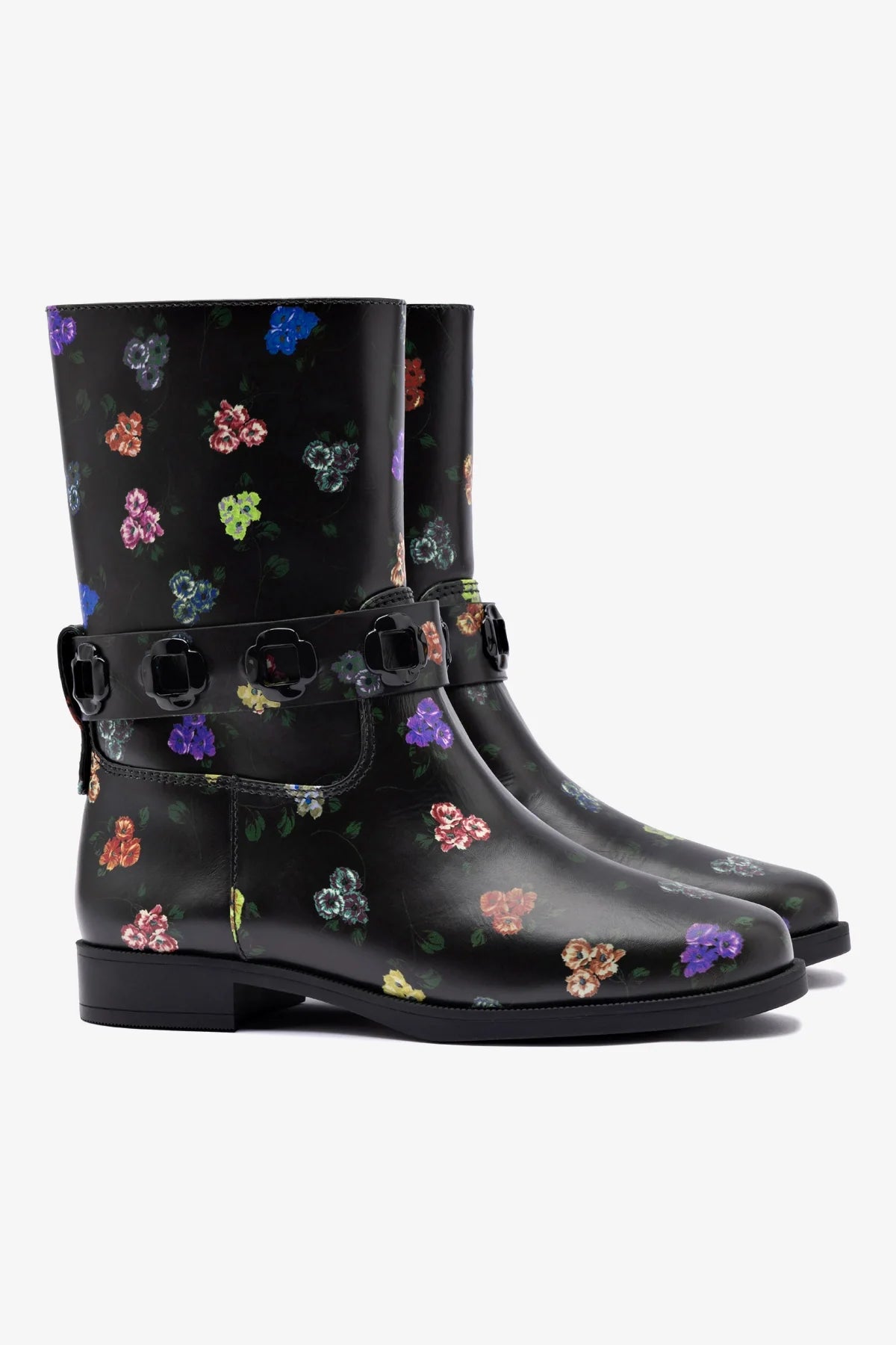 Larroudé x Libertine Milan Flat Bootie in Antique Primrose - Stylish Women's Ankle Boots for Fall & Winter Fashion | Perfect for Office, Date Night & Casual Outfits