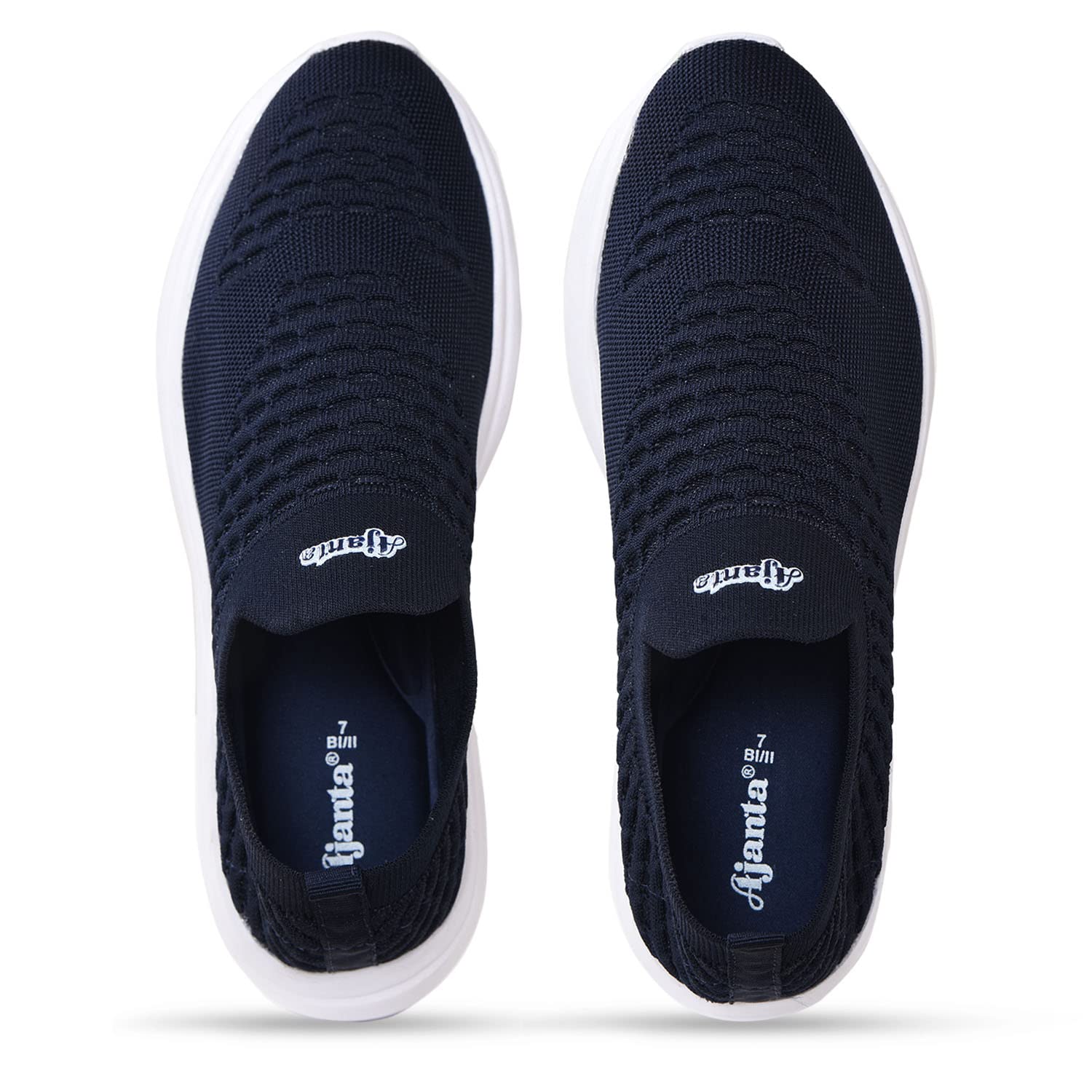 AJANTA Men's Lightweight Blue Walking Shoes - Comfortable & Breathable for Walking, Running, and Daily Wear