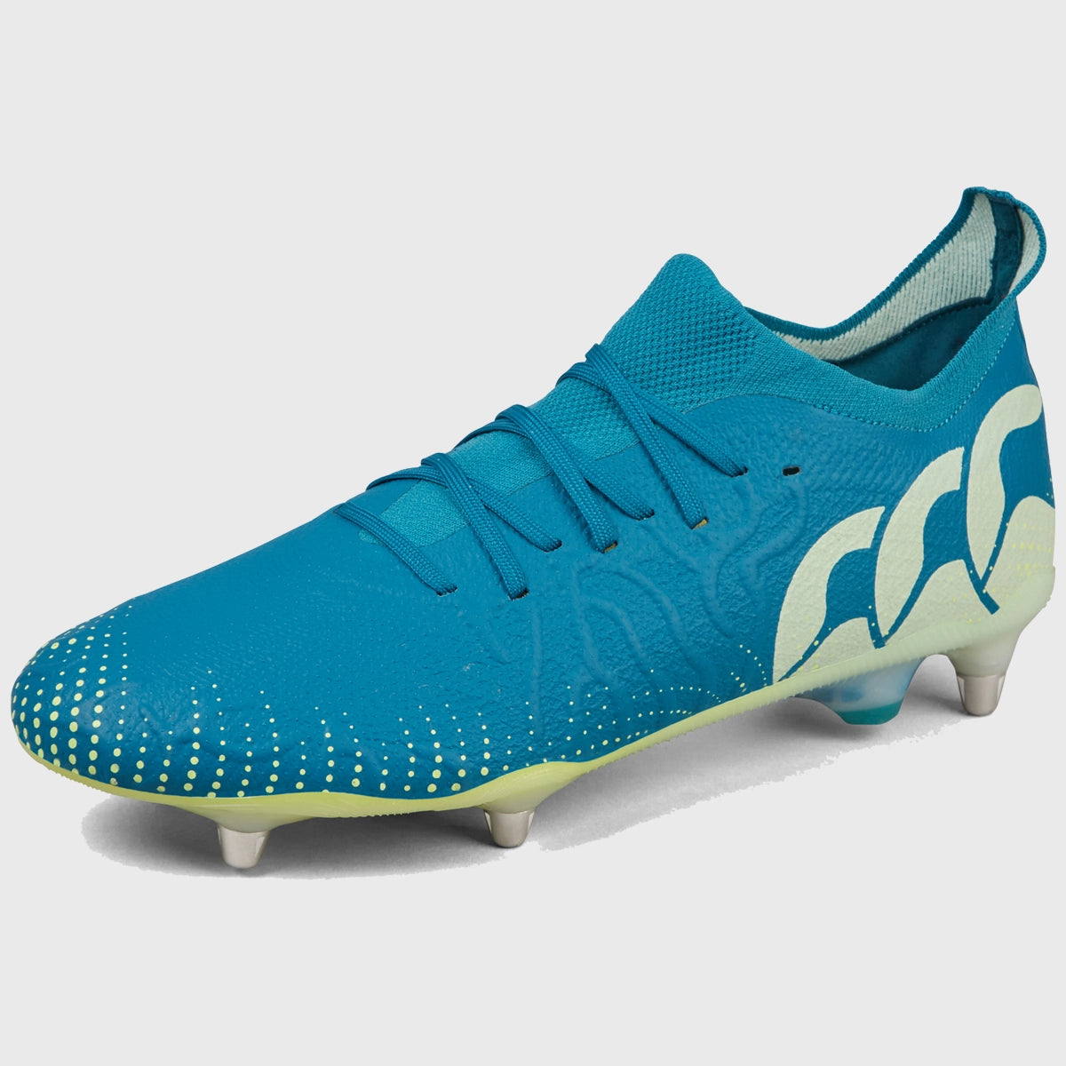 Canterbury Speed Infinite Elite SG Rugby Boots for Men - High-Performance Cleats in Lagoon Blue - Perfect for Wet & Soft Ground Matches