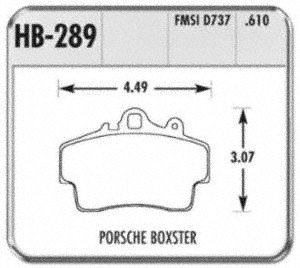 HB289F.610 High Performance Street Brake Pads - Premium Ceramic Brake Pads for Smooth & Quiet Stopping - Perfect for Daily Commuting, City Driving & Performance Vehicles