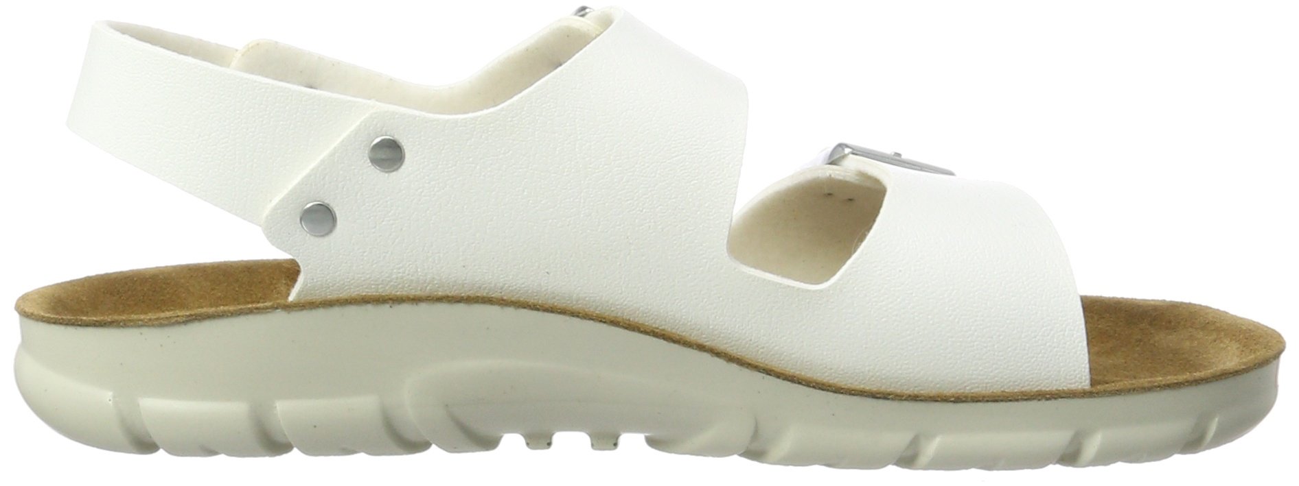 Birkenstock Men's Kano White Synthetic Sandals Size 44 EU (Men's US 11) - Comfortable Summer Casual Shoes for Beach, Walking & Outdoor Activities - Model R 500761