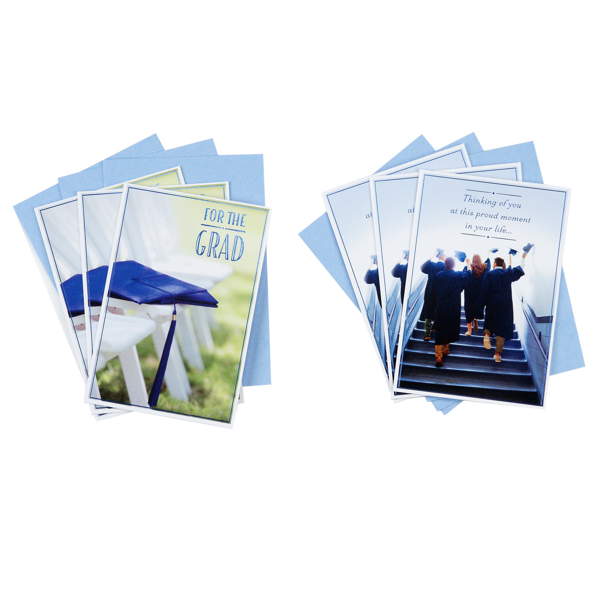 Hallmark Graduation Cards 6-Pack with Envelopes - High School & College Graduation Greeting Cards for Friends & Family - Perfect Graduation Party Gifts for Ceremonies & Academic Achievements - Great for Framing, Scrapbooking & Memory Keepsakes - Ideal for Open House Events, Senior Year Celebrations & Sending Warm Wishes