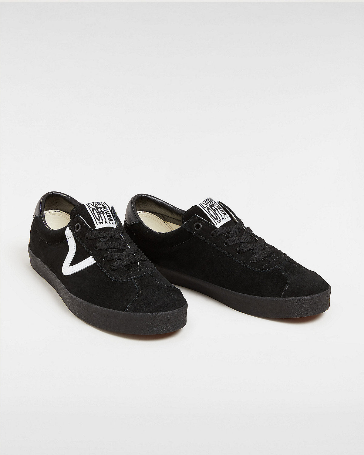 Vans Men's Sport Low Black/White Sneakers - Lightweight Casual Shoes for Skateboarding, Walking & Everyday Wear