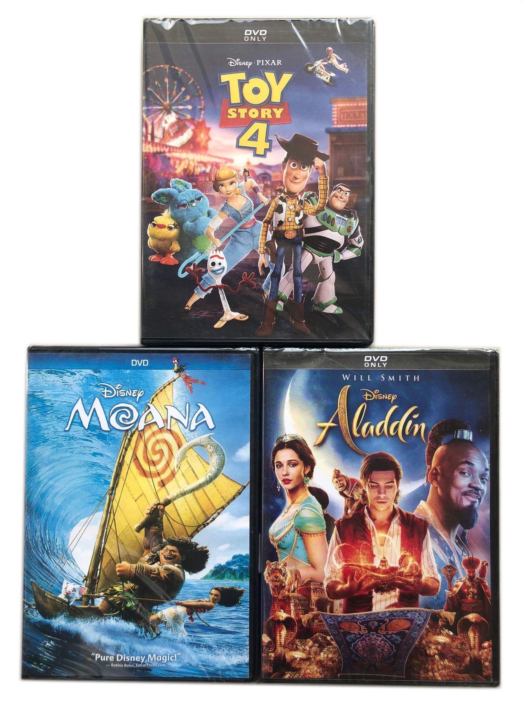 Disney Pixar Toy Story 4, Aladdin & Moana Kids Toys - Perfect for Birthday Gifts, Playtime & Disney Movie Nights