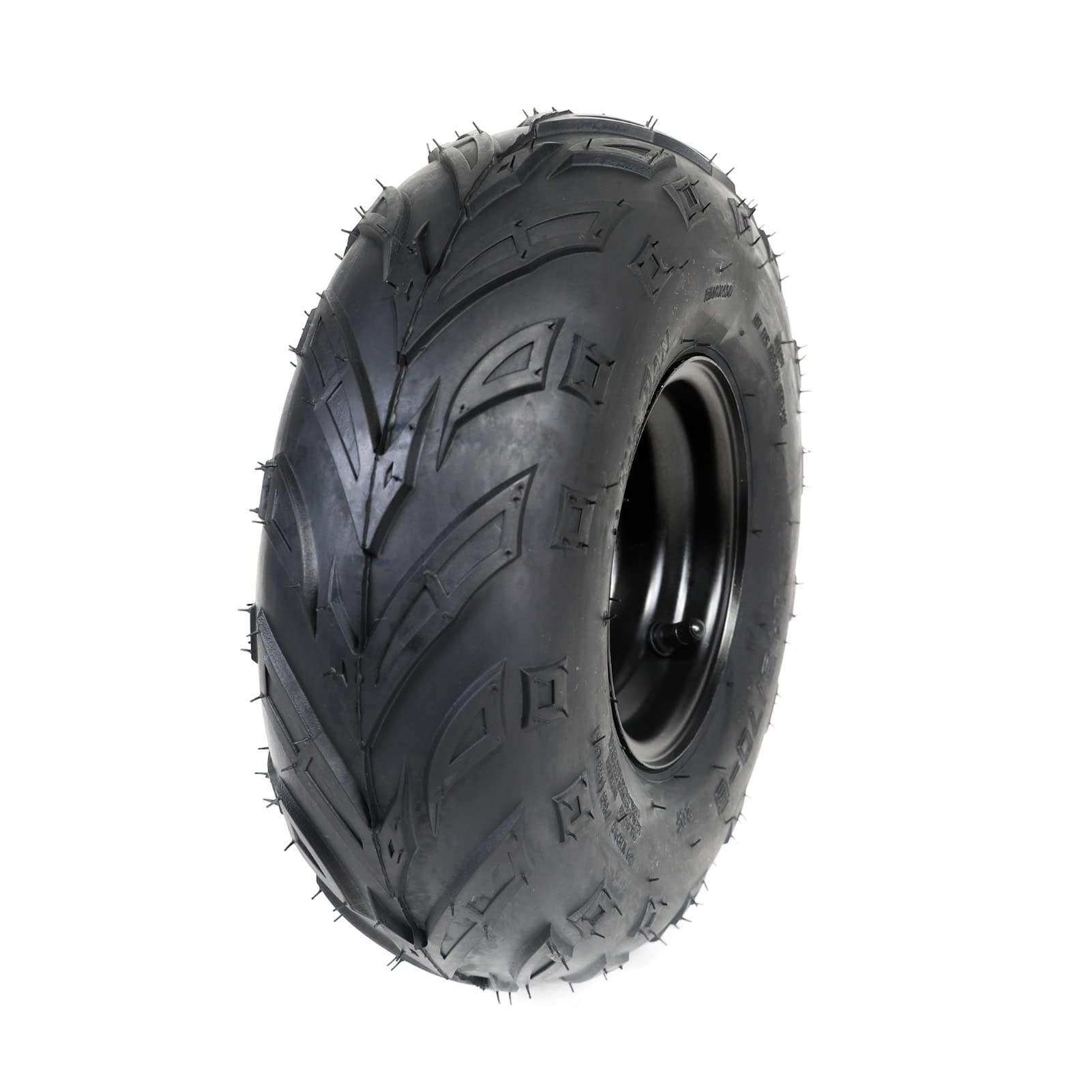 145/70-6 ATV Lawn Tires & Wheel Rim Assembly - Heavy Duty Mini Buggy & Mower Bike Tires (2 Pack) - Perfect for Off-Road, Yard Work & Small Utility Vehicles