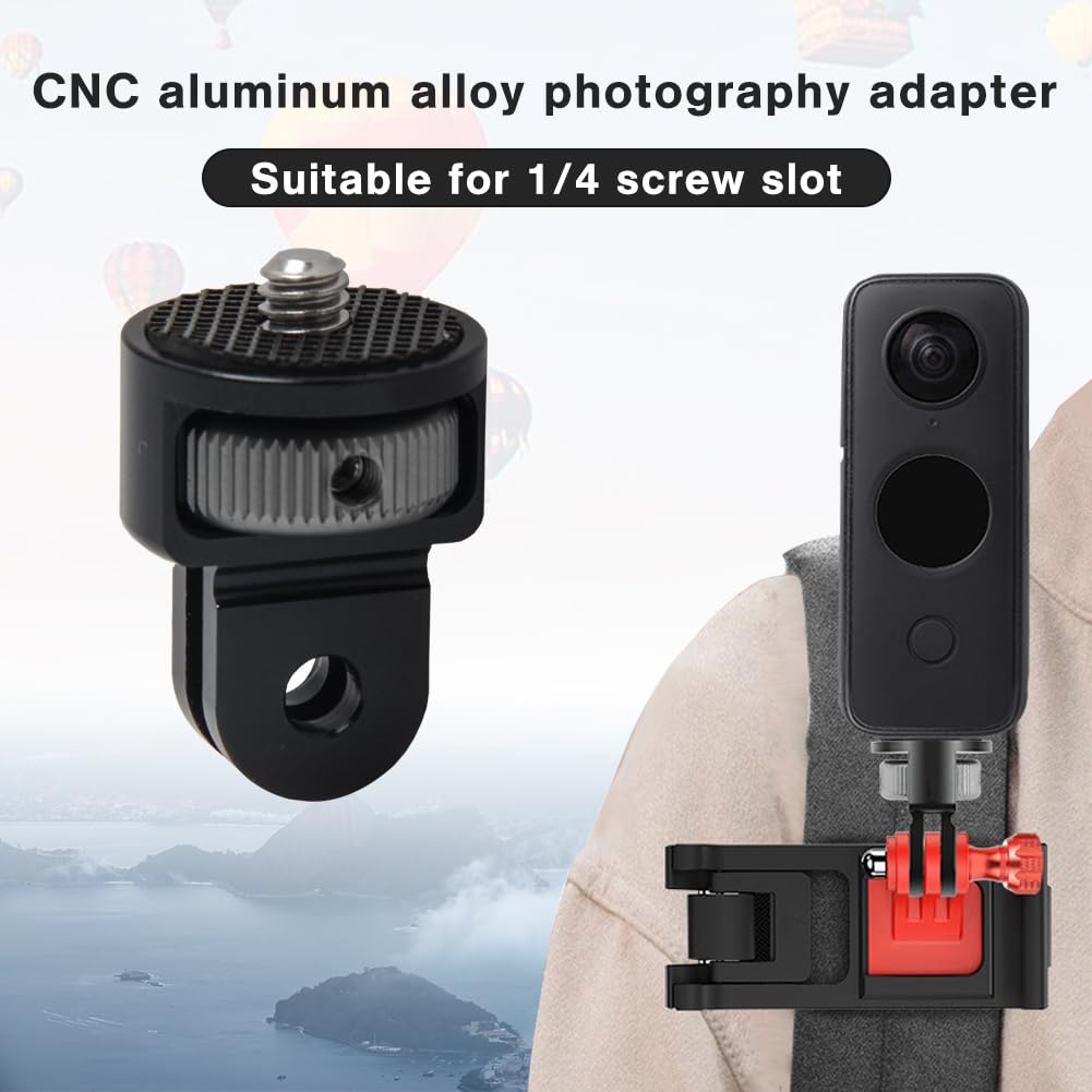 Pilikoll 2 Pack Aluminum 360° Adjustable Camera Mount Adapter - 1/4