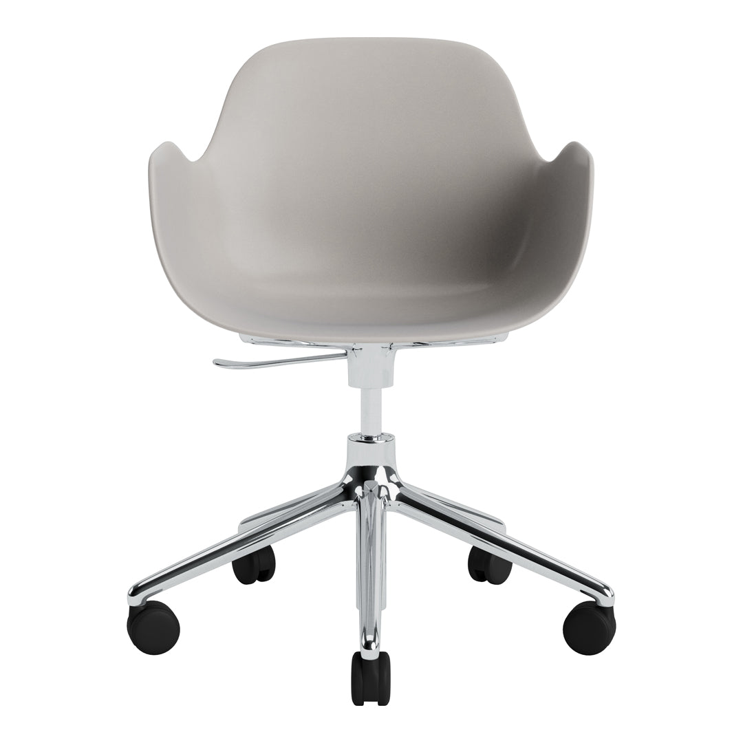 Modern Form Armchair with 5W Swivel Base & Gas Lift Mechanism - Ergonomic Office Chair for Home & Workspace Comfort