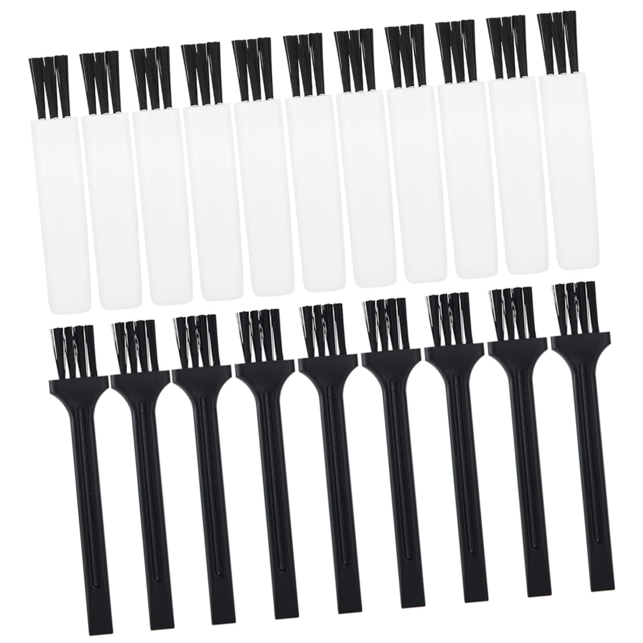 30-Piece Small Shaving Brush Kit - Beard Clipper Cleaner, Keyboard & Laptop Dust Remover, Static Electricity Brush for Grooming & Electronics Cleaning (Perfect for Barbershops, Home Grooming & Computer Maintenance)