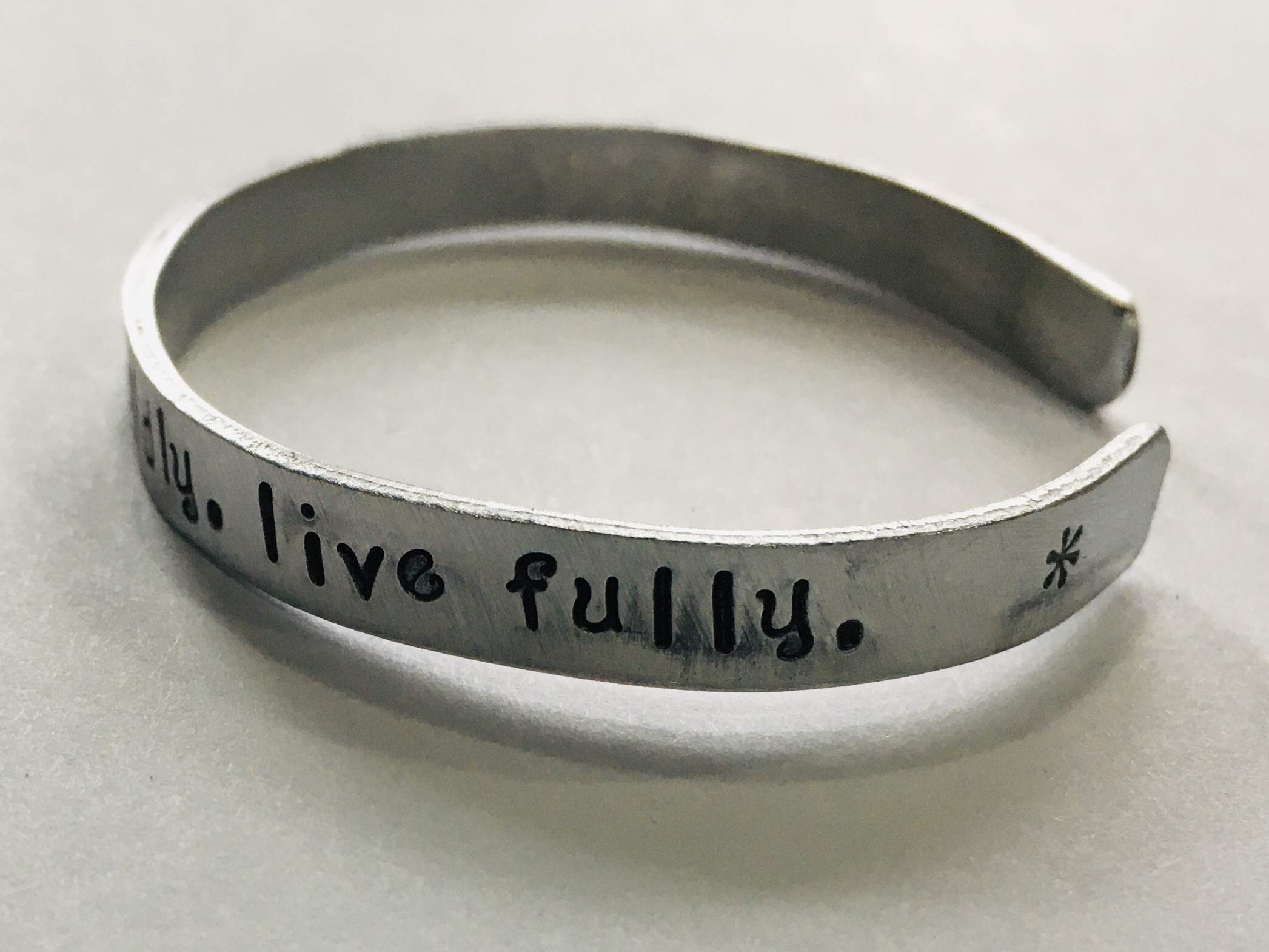 Kappa Kappa Gamma Official Licensed Aluminum Cuff Bracelet - Non-Tarnish, Motto 'Dream Boldly Live Fully' - Perfect for Sorority Events, Graduation Gifts & Greek Life Accessories