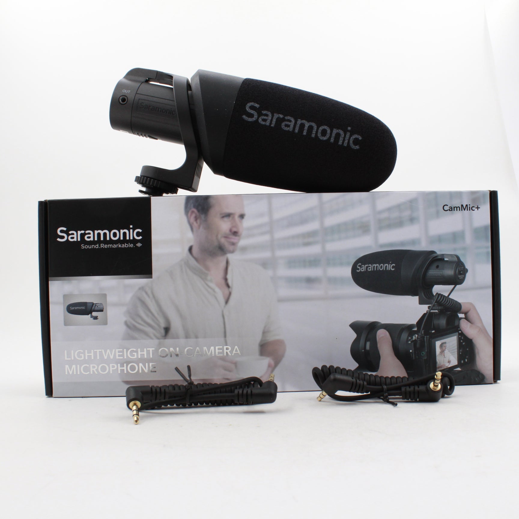 Saramonic CamMic+ Battery Powered Shotgun Microphone for DSLR Cameras & Smartphones - Open Box Excellent Condition | Perfect for Vlogging, Interviews & YouTube Videos