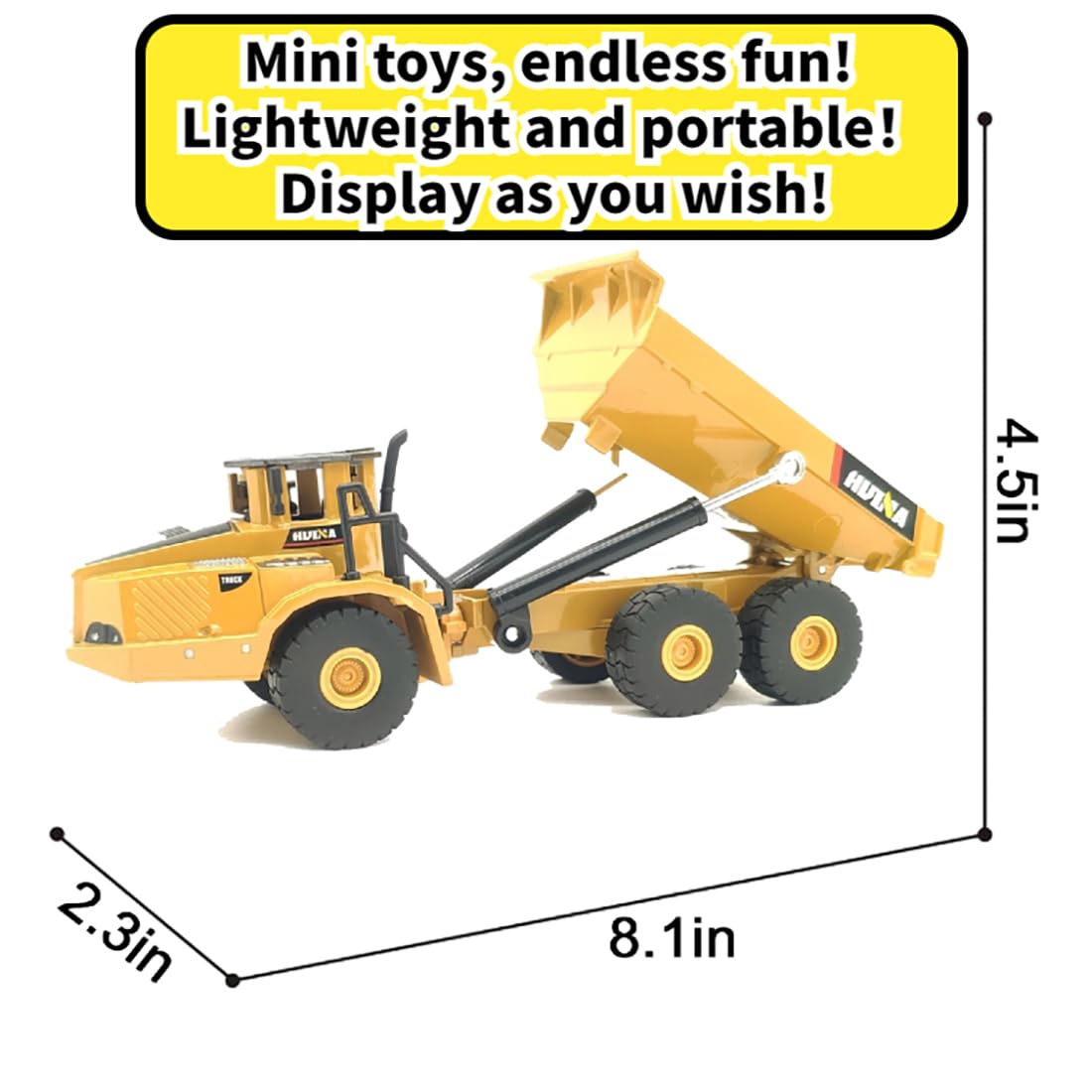 Sturdy Metal Dump Truck Toy for Kids - Durable Construction Vehicle Model for Indoor & Outdoor Play - Perfect Sandbox & Beach Toy for Pretend Play - Great Birthday Gift for Boys & Girls - Ideal for Construction Site Role Play & Backyard Adventures