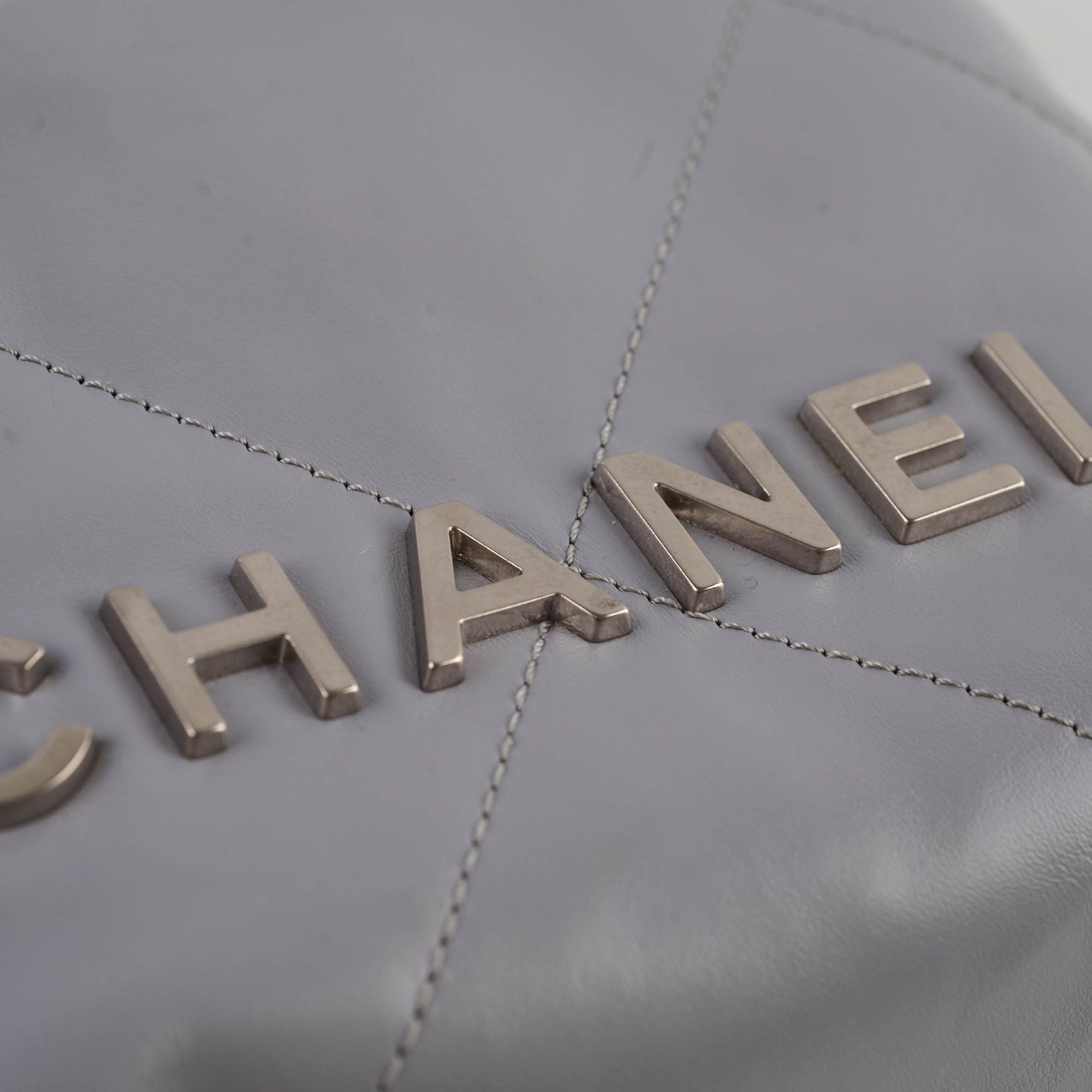 Chanel Mini 22 Handbag Grey Leather Crossbody Bag with Microchip - Perfect for Everyday Use, Date Night & Travel Accessories