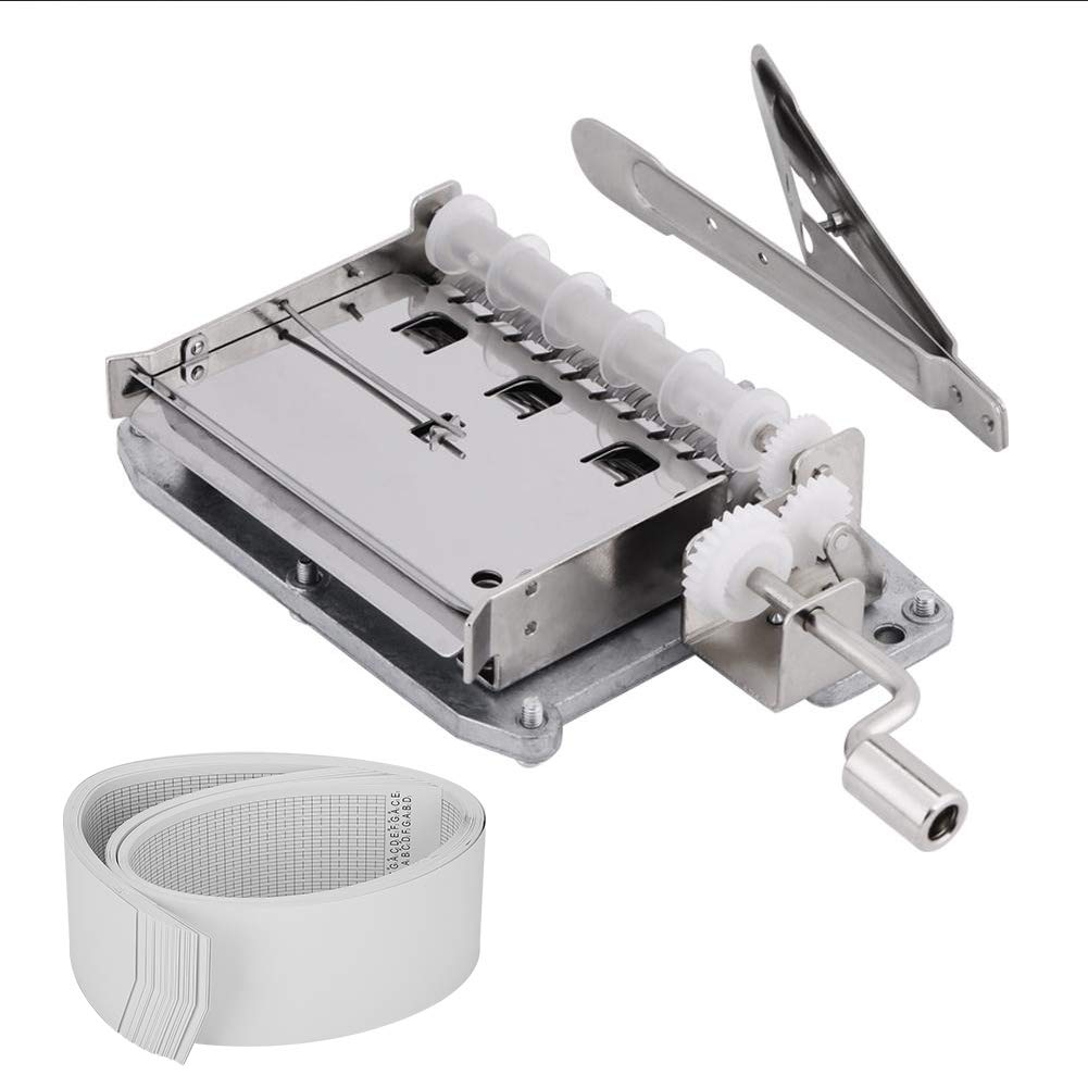 KUIDAMOS DIY Music Box - Hand Crank Portable Metal Music Box with Customizable Gift Box | Perfect for Birthdays, Anniversaries & Romantic Surprises | Home Decor & Wedding Gift Idea