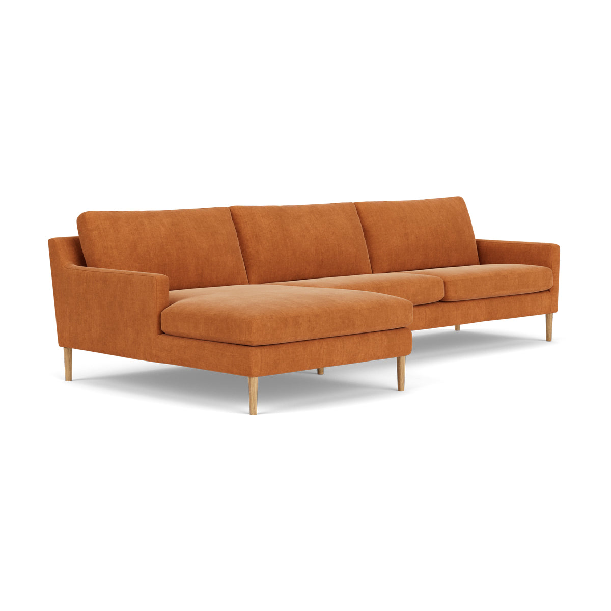 Astha Fabric Left Chaise Sofa - Modern L-Shaped Sectional Couch with Reversible Design for Living Room, Lounge & Home Theater Comfort