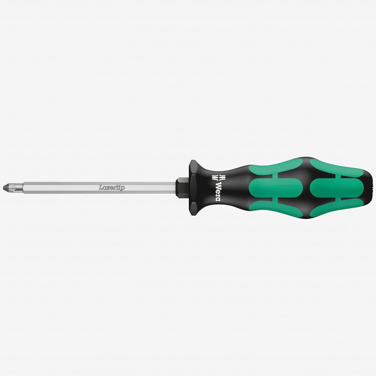 Wera 355 SK PZ 1 x 80mm Pozidriv Screwdriver with Hex Blade - Precision Screwdriver for Electronics, Furniture & DIY Projects - Model 5009341003