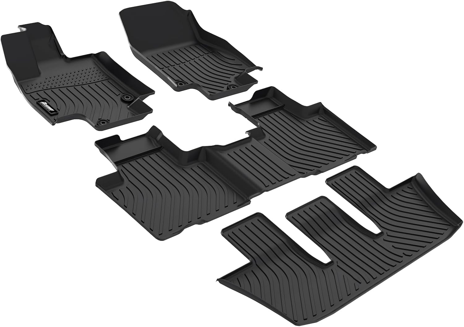 Premium 3D All-Weather Floor Mats for 2024-2025 Toyota Grand Highlander 7-Seater & 2024 Lexus TX 350 - Custom Fit Carpet Protection Liners (4-Piece Set) - Perfect for Family Road Trips and Daily Commutes