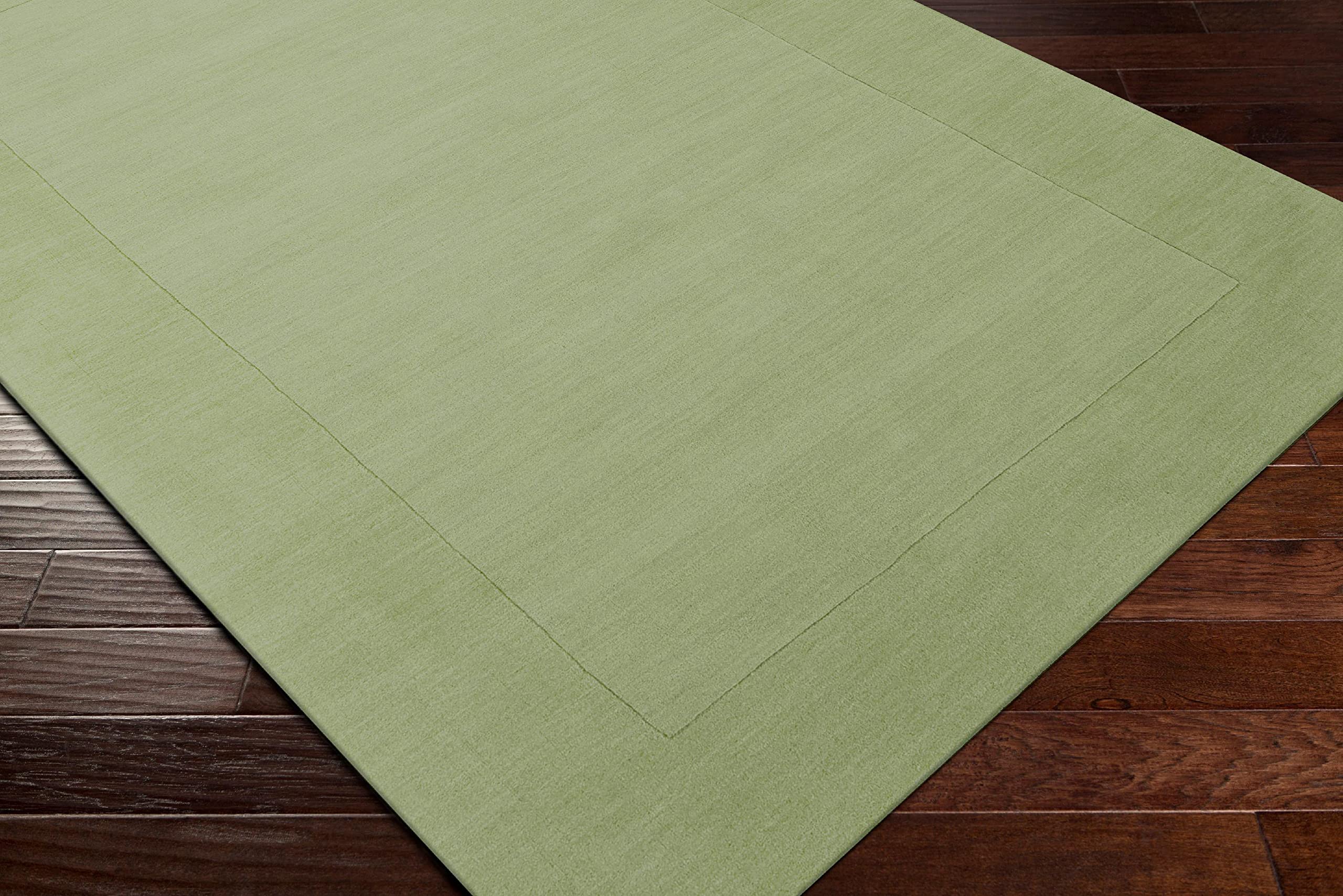 Mark&Day 8x8 Reims Modern Wool Area Rug - Grass Green Square Carpet for Living Room, Bedroom, Kitchen | Soft & Durable Home Decor | Perfect for Cozy Spaces & High-Traffic Areas