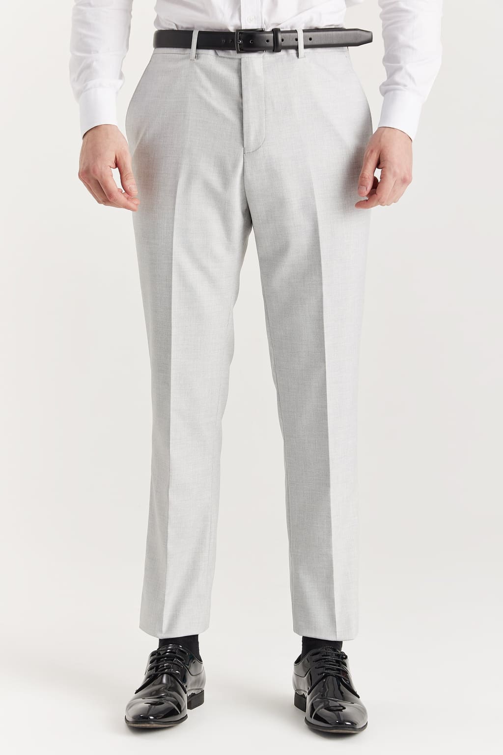Belmont Silver Men's 3-Piece Suit for Wedding, Business & Formal Events | Premium Slim Fit Suits for Groomsmen & Professionals