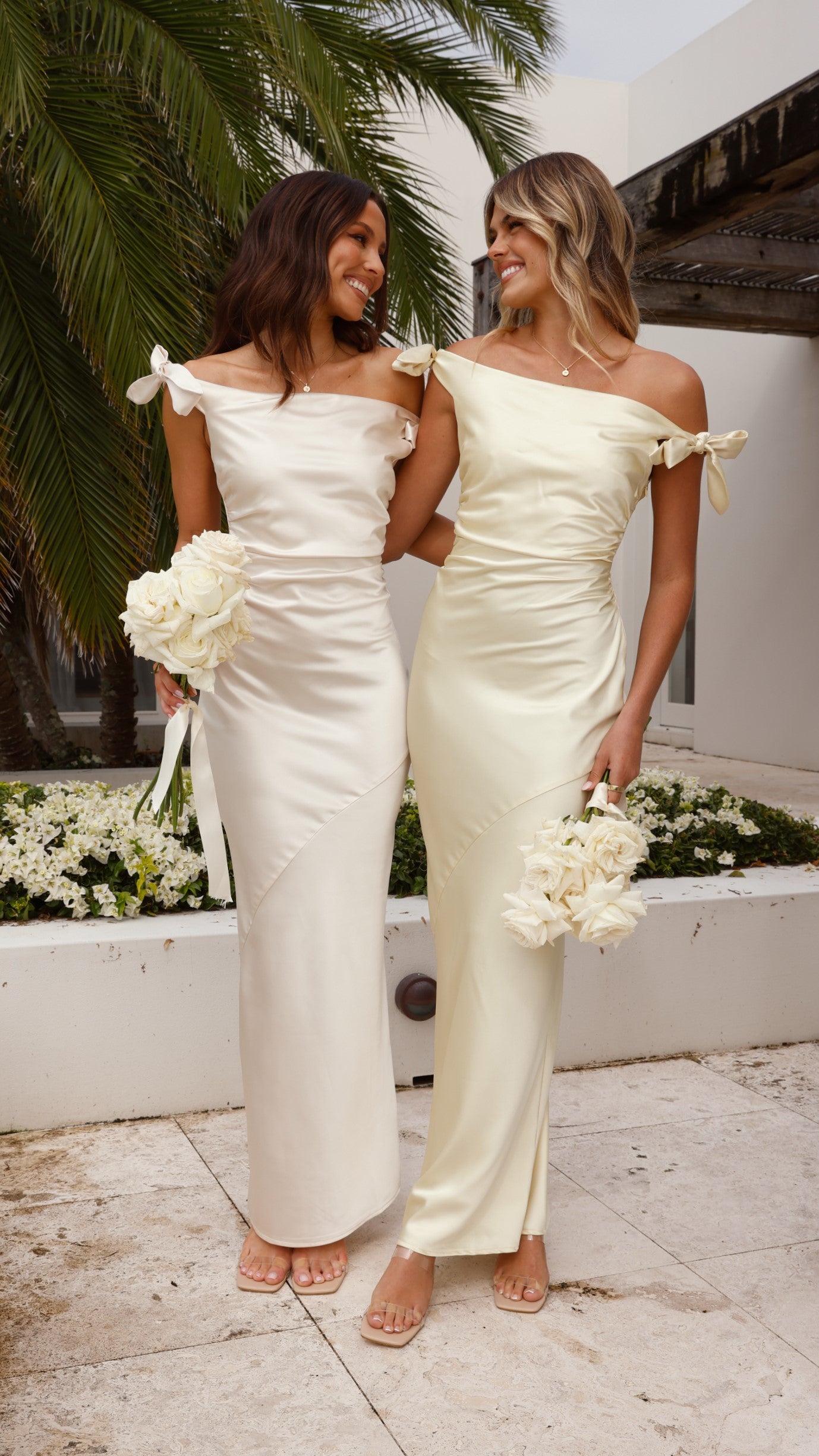 Frida Maxi Dress in Champagne - Elegant Long Flowy Summer Dress for Beach, Wedding & Vacation