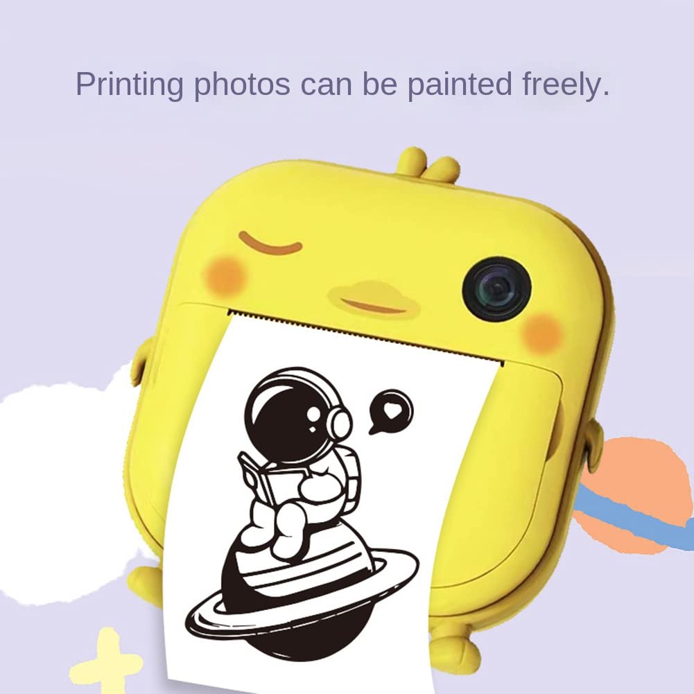 2.4 Inch LCD Digital Camera with Instant Print - Portable Battery-Powered Photo & Video Camera with Green Printer Paper - Perfect for Kids, Travel, Parties & DIY Projects