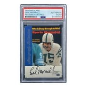 Earl Morrall Autographed 1999 Fleer Sports Illustrated Indianapolis Colts Trading Card - PSA/DNA Certified - Perfect for NFL Memorabilia Collectors and Sports Fans Display