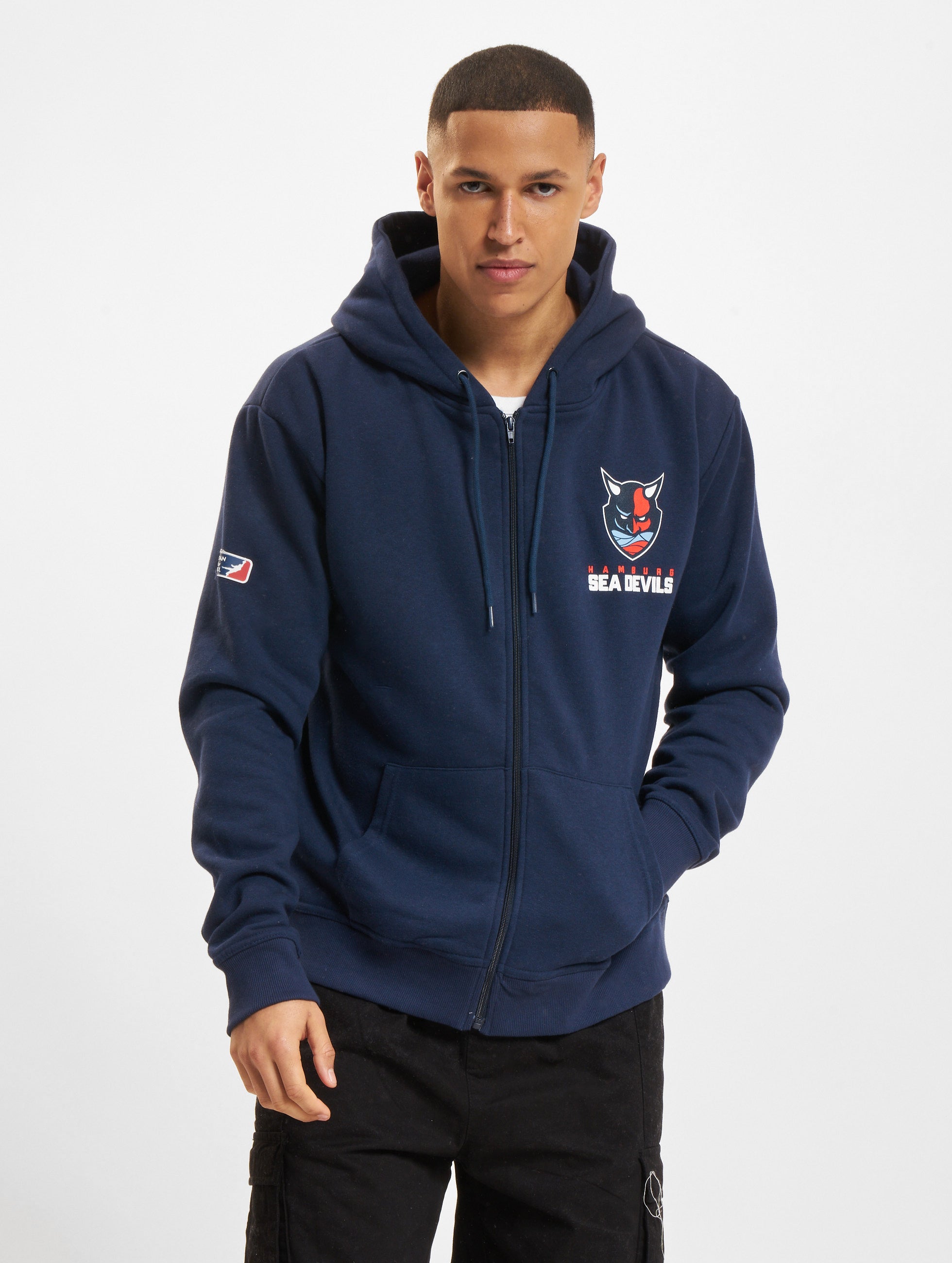 Hamburg Sea Devils Zipper Hoodie - Men's & Women's Pullover Sweatshirt for Casual Wear & Sports Fans | Perfect for Game Day & Outdoor Activities