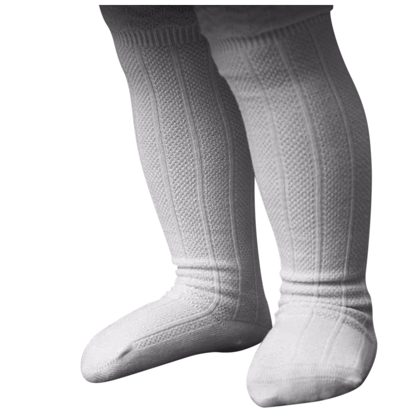 Women's Knee High Socks & Baby Toddler Boys Girls Ruffled Stockings - Soft Cotton Dress Socks for School, Party, and Everyday Wear