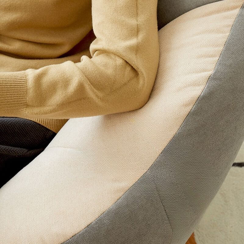 Minimalist Solid Lemon Yellow Cotton Blend Papasan Chair with Removable Slipcover & Sewn Pillow - Cozy Accent Chair for Living Room, Bedroom, or Reading Nook - Perfect for Relaxation and Home Decor
