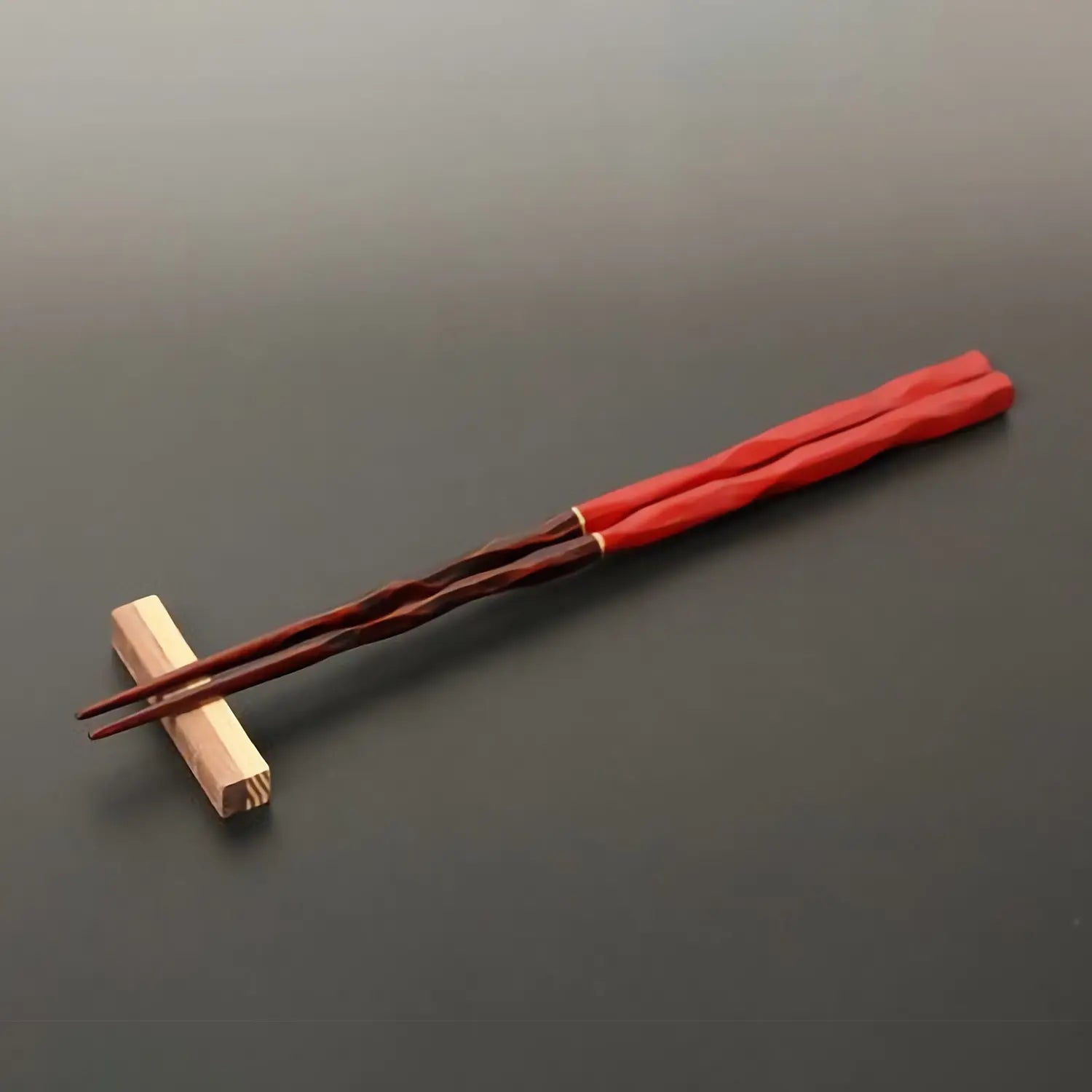 Premium Echizen Lacquerware Wooden Couple Chopsticks - Handcrafted Japanese Dining Gift Set for Couples, Anniversaries & Romantic Dinners - Carpe Diem Engraved