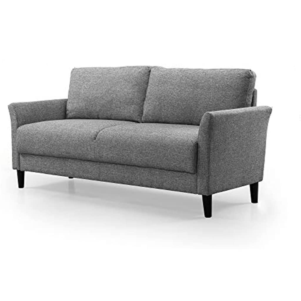 WYYDFDC Easy Assembly Sofa Couch - No Tools Required, Soft Grey Fabric - Perfect for Small Apartments, Living Rooms & Home Offices