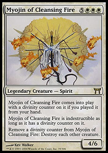 Magic: The Gathering Singles - Myojin of Cleansing Fire (CHK35) | White Card from Champions of Kamigawa MTG Set | Perfect for Commander Decks & MTG Collectors