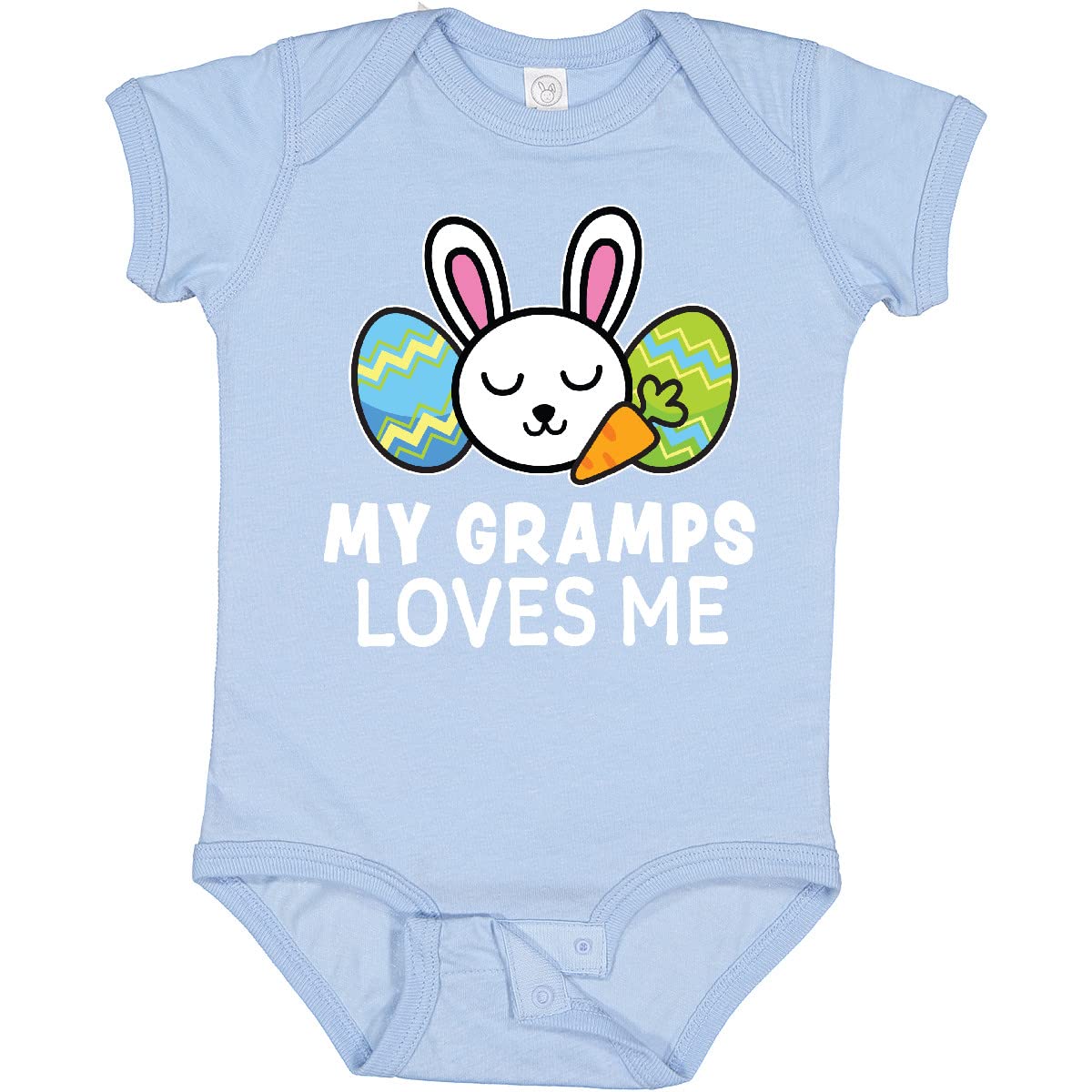 My Gramps Loves Me Bunny Easter Baby Bodysuit - Cute Easter Outfit