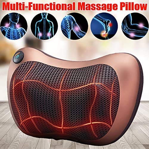 Shiatsu Neck and Back Massager with Heat - Deep Tissue Kneading Massage for Pain Relief - Perfect for Home, Office, and Car Use