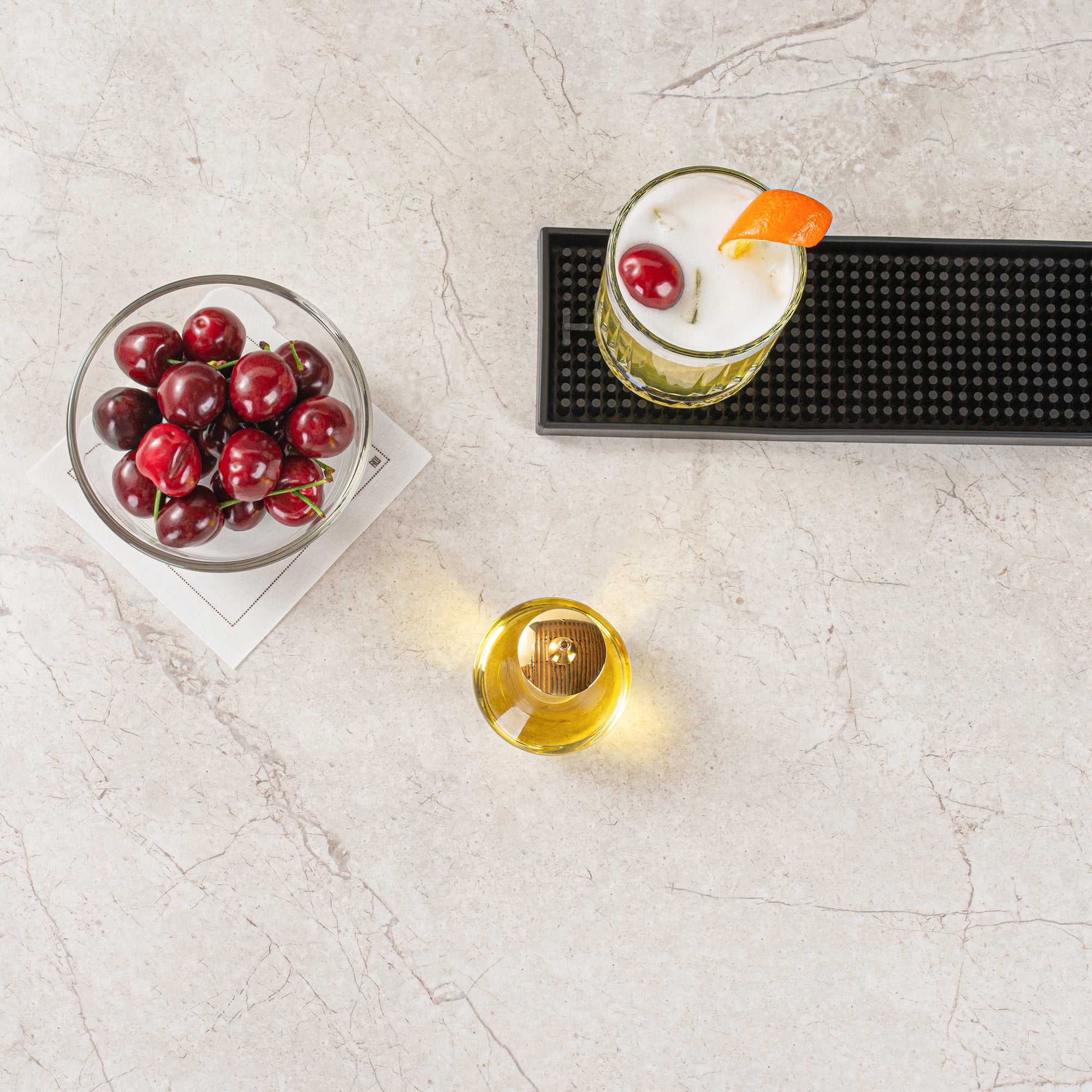 Premium 4 oz Glass Bitters Bottle - Modern Style with Gold Plated Dasher - 5.75