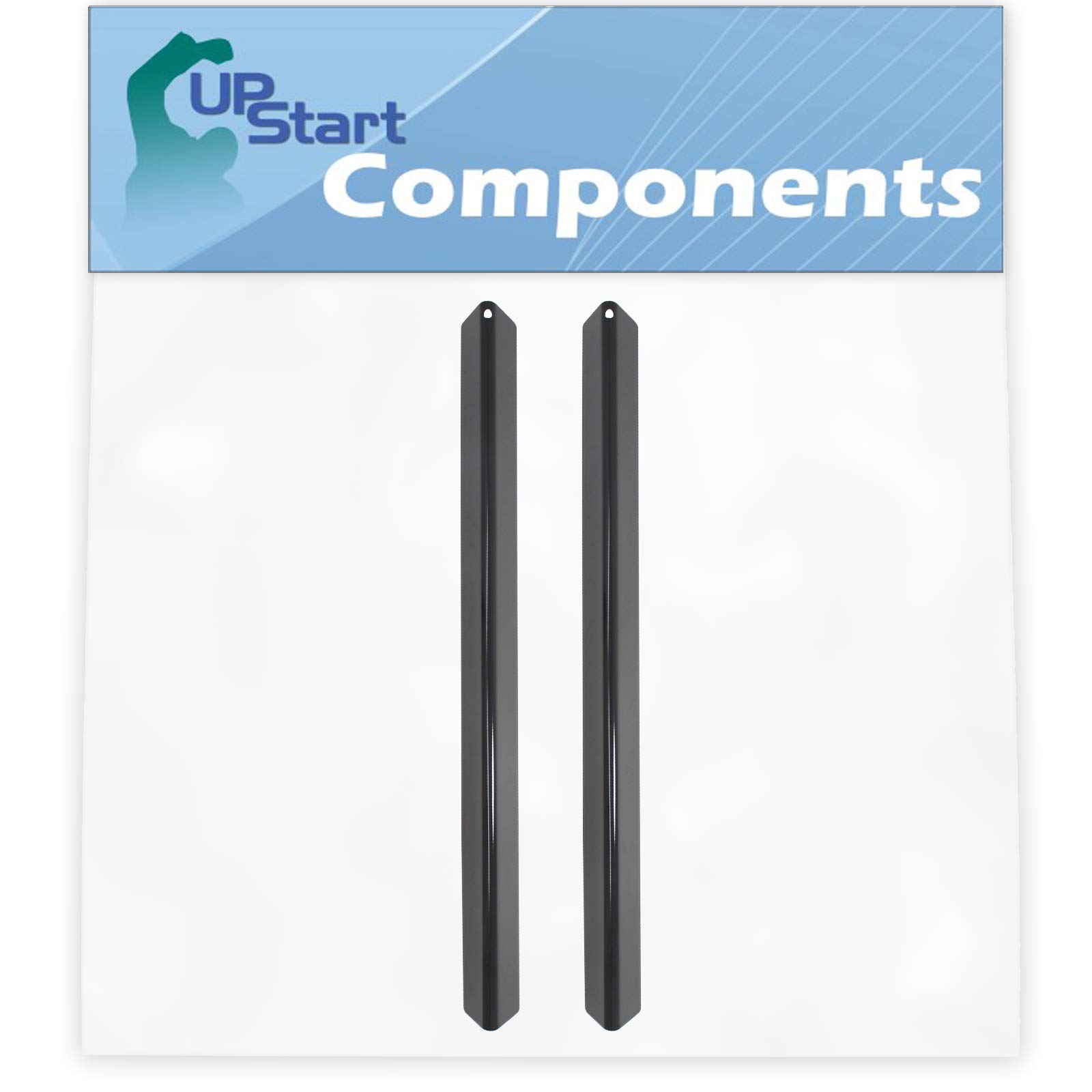 2-Pack BBQ Grill Heat Shield Plate Tent Replacement Parts for Weber GENESIS SILVER A (2000-2001) - Compatible with Weber Barbeque Porcelain Steel Flame Tamer, Flavorizer Bar, Vaporizer Bar, Burner Cover 21.5