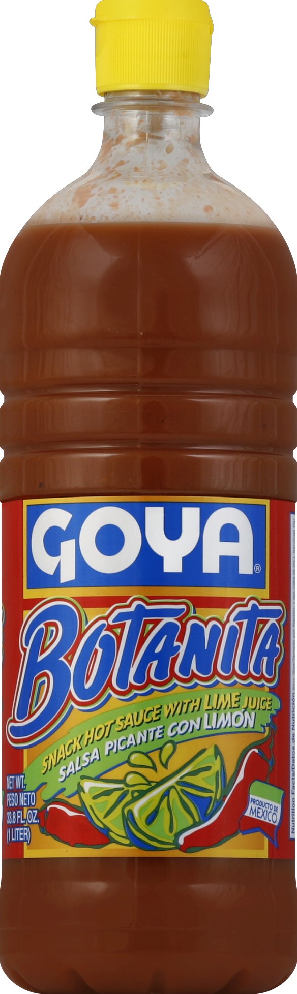 Goya Foods Botanita Hot Sauce with Lime - 33.8 oz (Pack of 12) | Authentic Mexican Hot Sauce for Tacos, Burritos & Grilled Meats