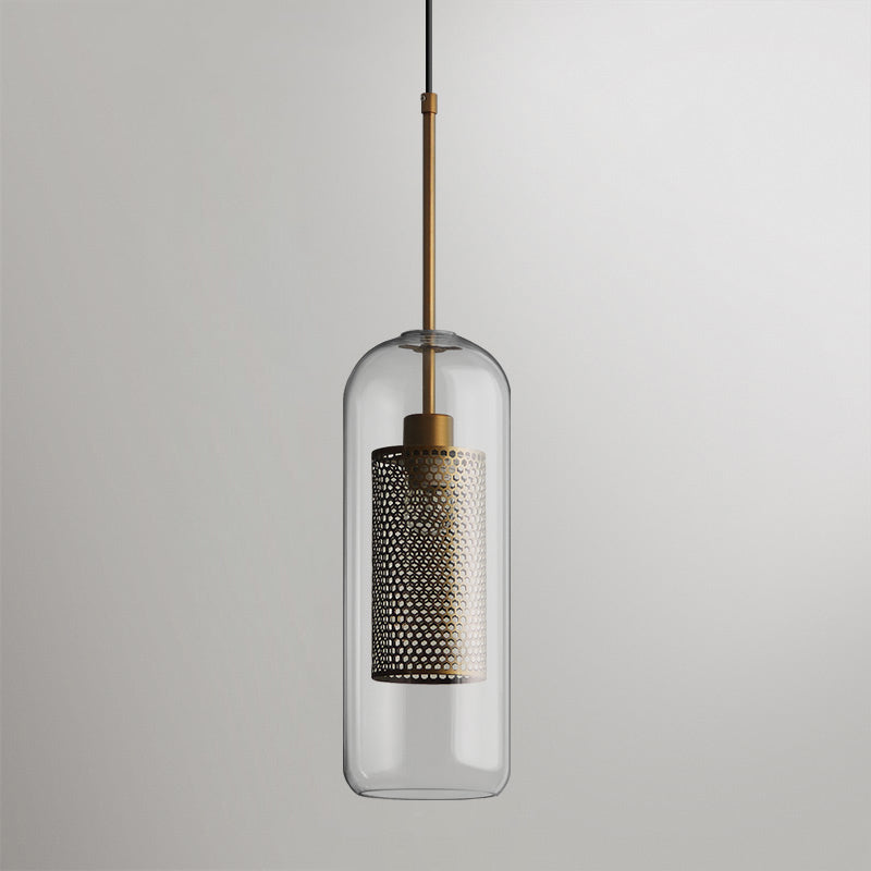 Chiswick Glass Pendant Light - Modern Hanging Ceiling Lamp for Kitchen Island, Dining Room & Bedroom Lighting