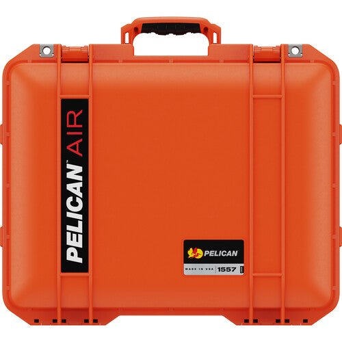 Pelican 1557 AirWF Waterproof Hard Carry Case with Foam Insert - Orange Protective Case for Cameras, Electronics & Tools - Ideal for Travel, Outdoor Adventures & Professional Use