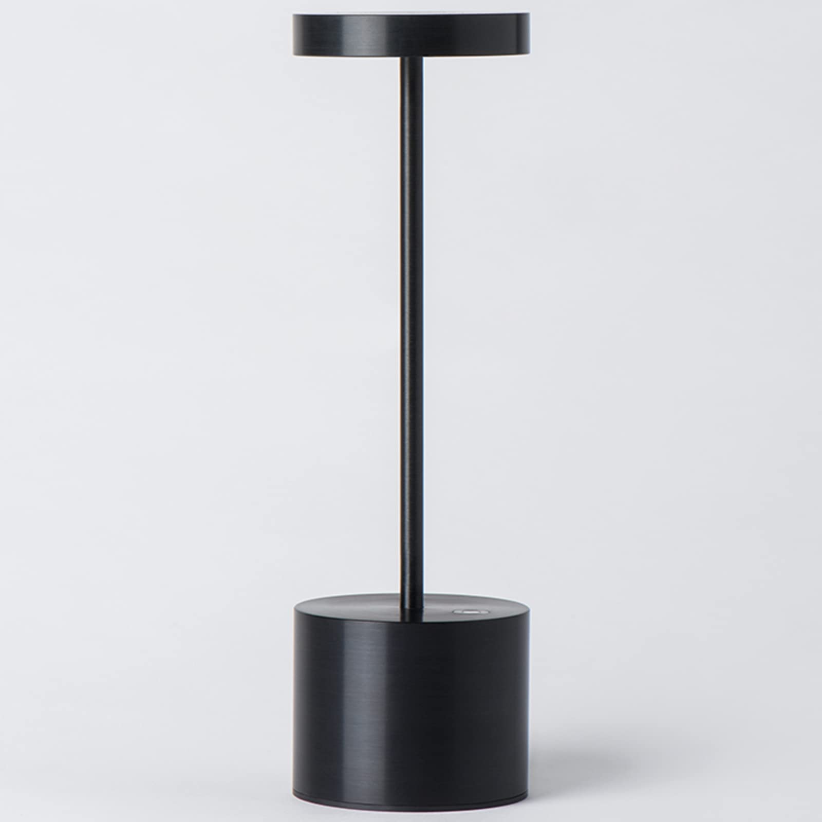 Rechargeable Cordless Table Lamp - 3200mAh Battery Operated LED Desk Light with 2 Brightness Levels, Portable Small Night Light for Home Office, Outdoor Camping, Bar Restaurant Use (Black)