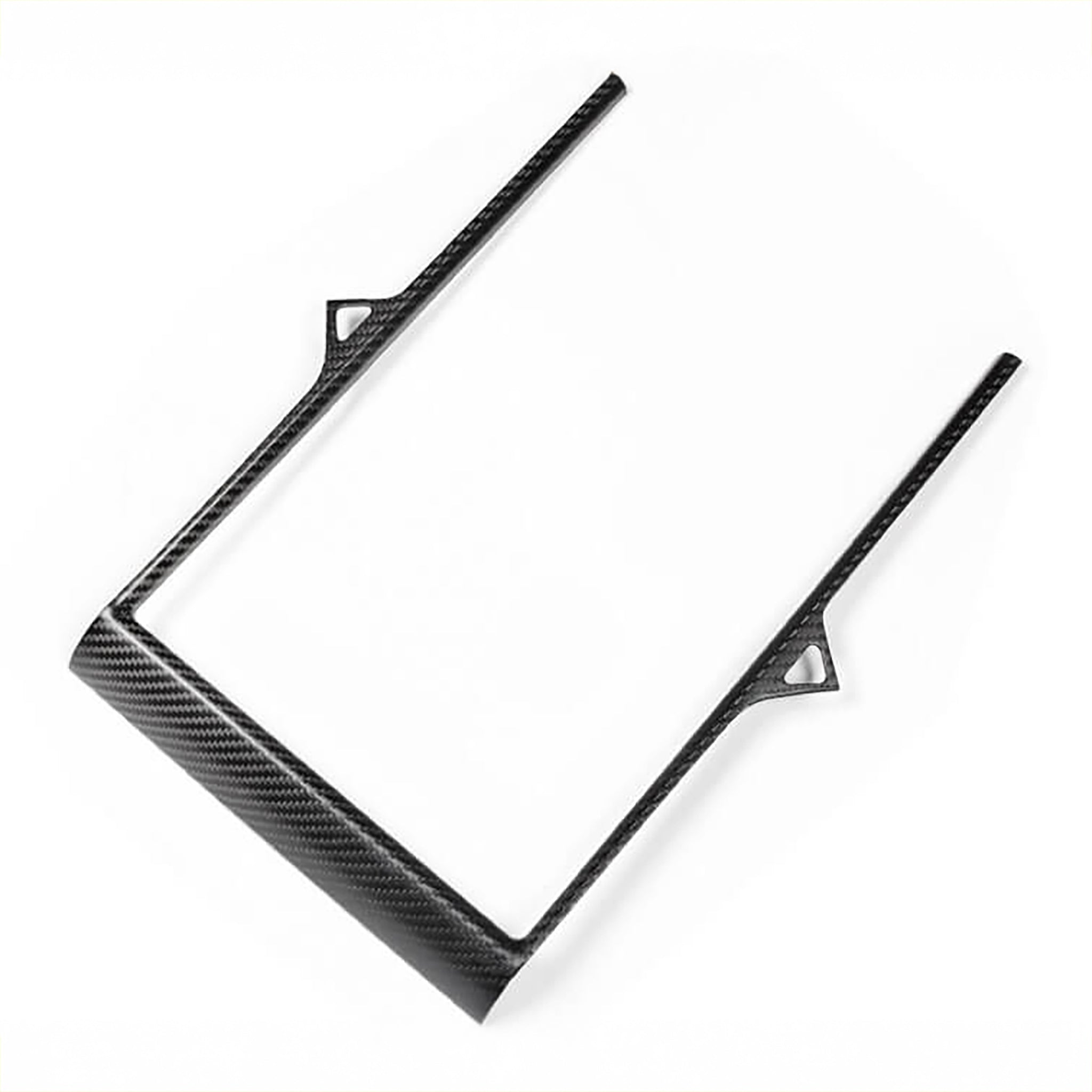 Premium Carbon Fiber Touchscreen Frame Trim for Tesla Model S (2014-2020) & Model X (2014-2021) - Easy Install Interior Upgrade Kit | Enhance Dashboard Style for Luxury Driving Experience
